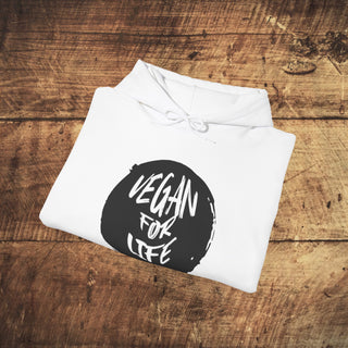 Vegan For Life Heavy Blend™ Hooded Sweatshirt Printify