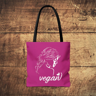 Vegan Girl Tote Bag Printify