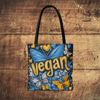 Vegan Butterflies Tote Bag Printify