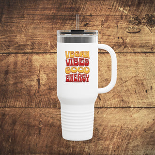 Vegan Vibes Insulated Travel Mug, 40oz