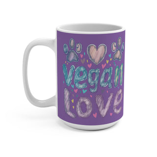 Vegan Love Coffee Mug 15oz