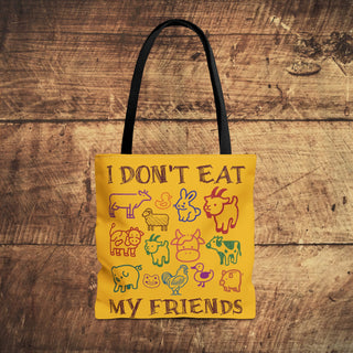 I Don't Eat My Friends Tote Bag Printify