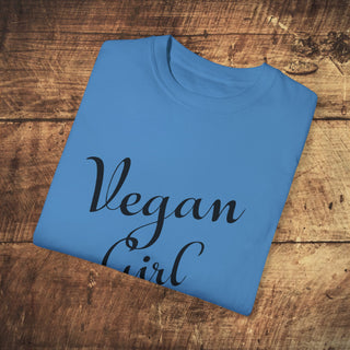 Vegan Girl Garment-Dyed T-shirt Printify