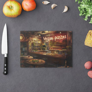 Vegan Pizza Cutting Board Printify