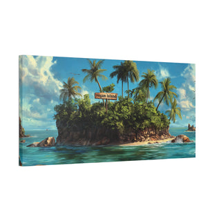Vegan Island Classic Stretched Canvas (ONE SIZE 40X20) Printify