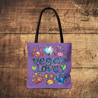 Vegan Love Tote Bag Printify