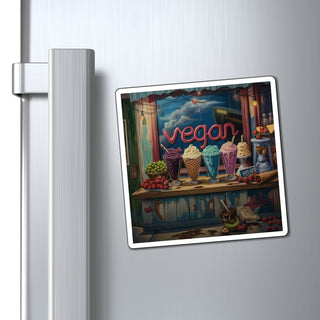 Vegan Ice Cream Magnet Printify