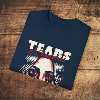 Tears of Sadness Garment-Dyed T-shirt Printify