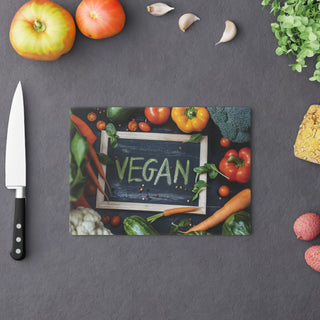 Vegan Tempered Glass Cutting Board Printify