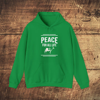 Peace For All Life Heavy Blend™ Hooded Sweatshirt Printify