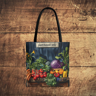 Plant-Based Only Tote Bag Printify