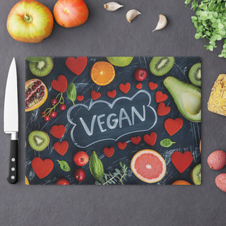 Vegan Tempered Glass Cutting Board Printify