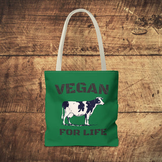 Vegan For Life Tote Bag Printify