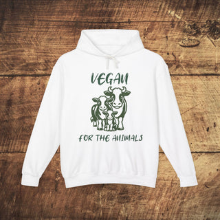 Vegan For The Animals Unisex Lightweight Hooded Sweatshirt