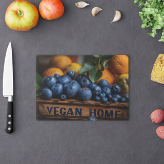 Vegan Home Tempered Glass Cutting Board Printify