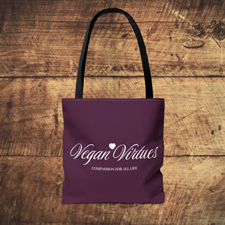 Vegan Virtues Tote Bag Printify