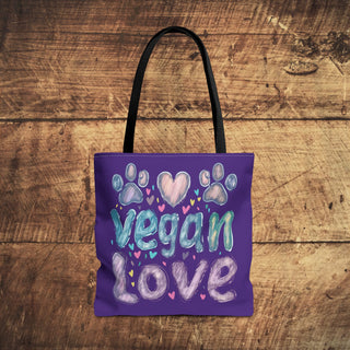 Vegan Love Tote Bag Printify