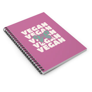 Vegan Butterfly Spiral Notebook - Ruled Line