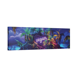 Vegan Island Classic Stretched Canvas Printify