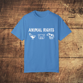 Animal Rights Garment-Dyed T-shirt Printify