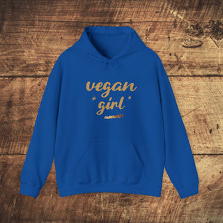 Vegan Girl Heavy Blend™ Hooded Sweatshirt Printify