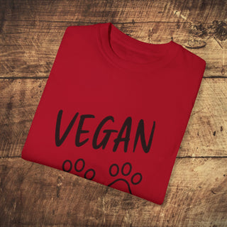 Vegan Paws Garment-Dyed T-shirt Printify