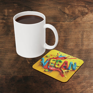 Vegan Cork Back Coaster Printify