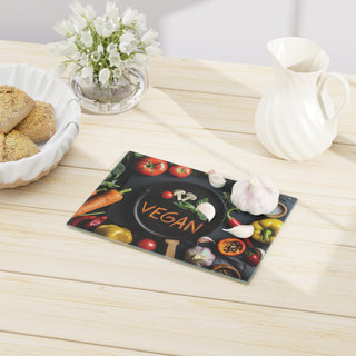 Vegan Tempered Glass Cutting Board Printify