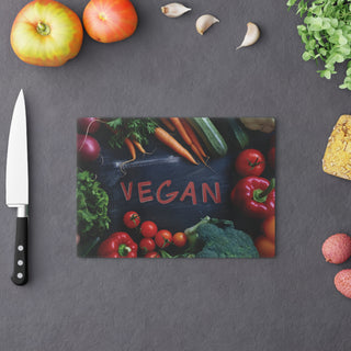 Vegan Tempered Glass Cutting Board Printify