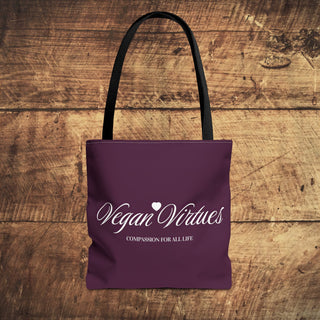 Vegan Virtues Tote Bag Printify