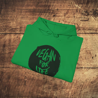 Vegan For Life Heavy Blend™ Hooded Sweatshirt Printify