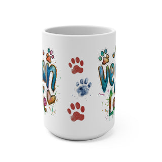 Vegan Love Coffee Mug 15oz Printify