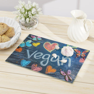 Vegan Tempered Glass Cutting Board Printify