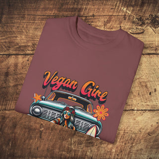 Vegan Girl Garment-Dyed T-shirt Printify