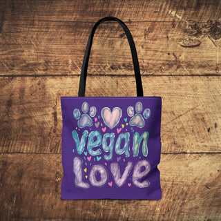 Vegan Love Tote Bag Printify