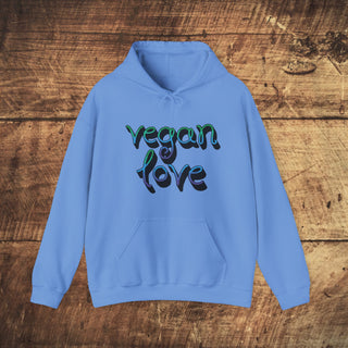 Vegan Love Heavy Blend™ Hooded Sweatshirt Printify