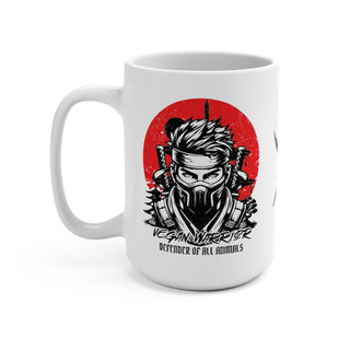 Vegan Warrior Coffee Mug 15oz Printify