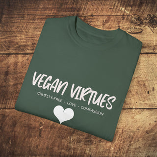 Vegan Virtues Unisex Garment-Dyed T-shirt