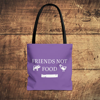 Friends Not Food Tote Bag Printify