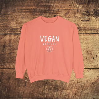 Vegan Athlete Garment-Dyed Sweatshirt Printify