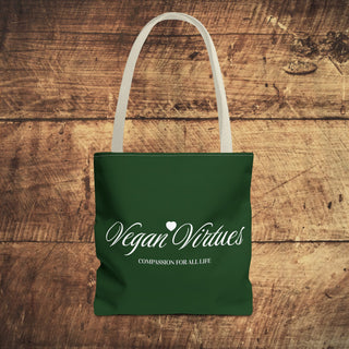 Vegan Virtues Tote Bag Printify