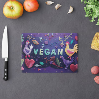 Vegan Tempered Glass Cutting Board Printify