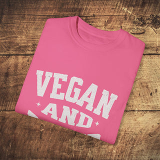 Vegan And Proud Garment-Dyed T-shirt Printify