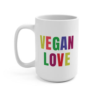 Vegan Love Coffee Mug 15oz Printify