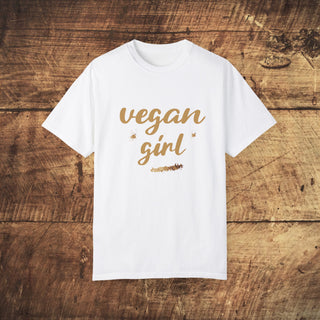 Vegan Girl Garment-Dyed T-shirt Printify