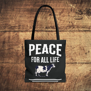 Peace For All Life Tote Bag Printify