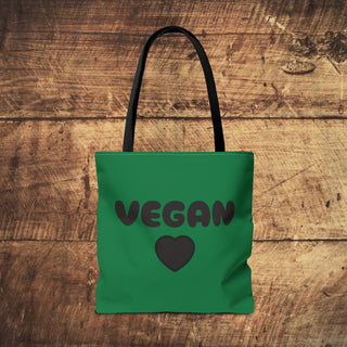 Vegan Heart Tote Bag Printify