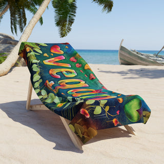 Vegan Beach Towel Printify