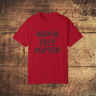 Animal Lives Matter Garment-Dyed T-shirt Printify