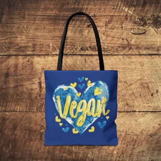 Vegan Heart Tote Bag Printify